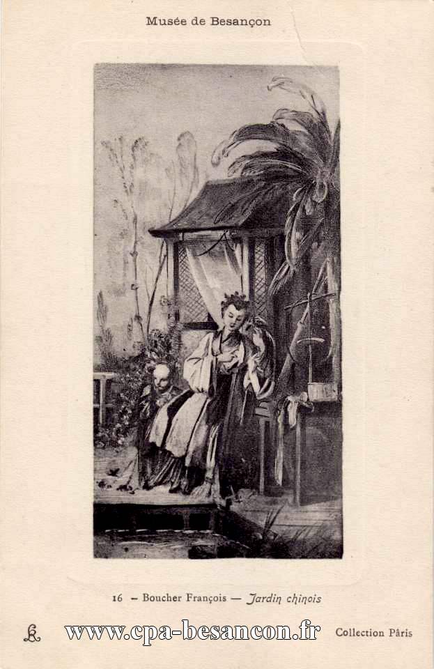 Musée de Besançon - 16 - Boucher François - Jardin chinois - Collection Pâris
